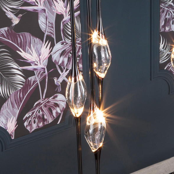 Подвесной светильник Delight Collection Pezzo 9 pearl black