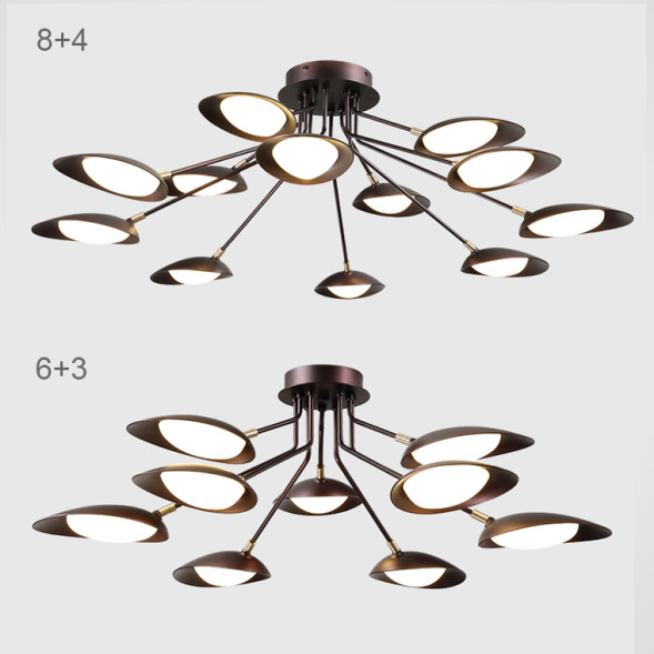 Подвесная Люстра Photon 3+3 Лампы - Ø 72 × 50 См