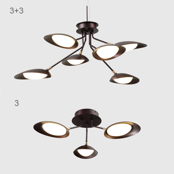 Подвесная Люстра Photon 3+3 Лампы - Ø 72 × 50 См