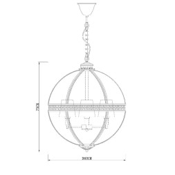 Люстра Delight Collection Residential 4L nickel