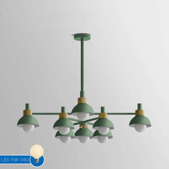 Люстра На Штанге Fanta A 8 Lights Green