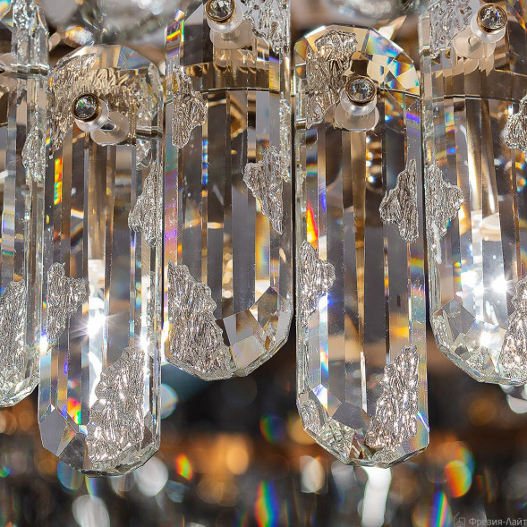 1504 gold/crystal люстра потолочная