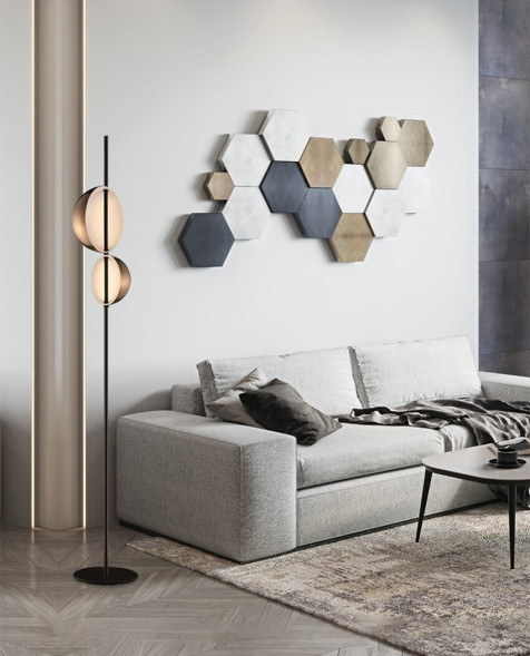 Торшер Delight Collection 10728F black/gold