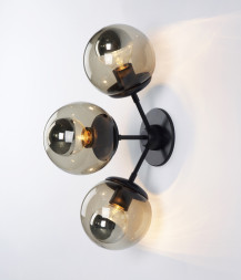 Бра Modo Sconce 3 Globes Black