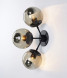 Бра Modo Sconce 3 Globes Black