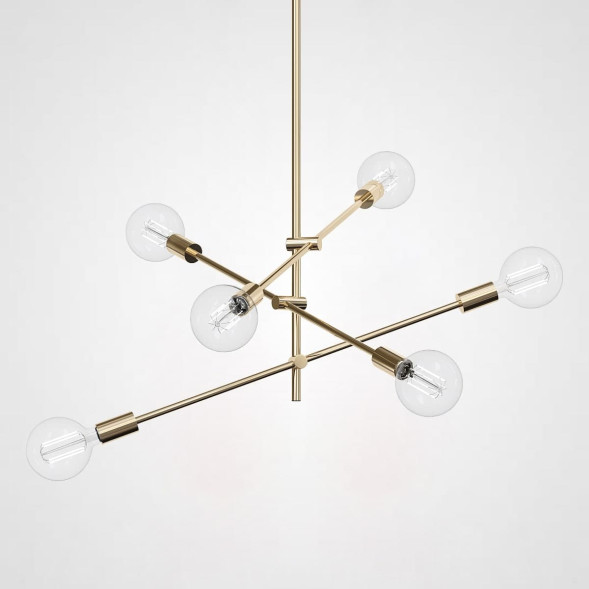 Люстра Lf Studio Cliff Pendant 6 Bronze