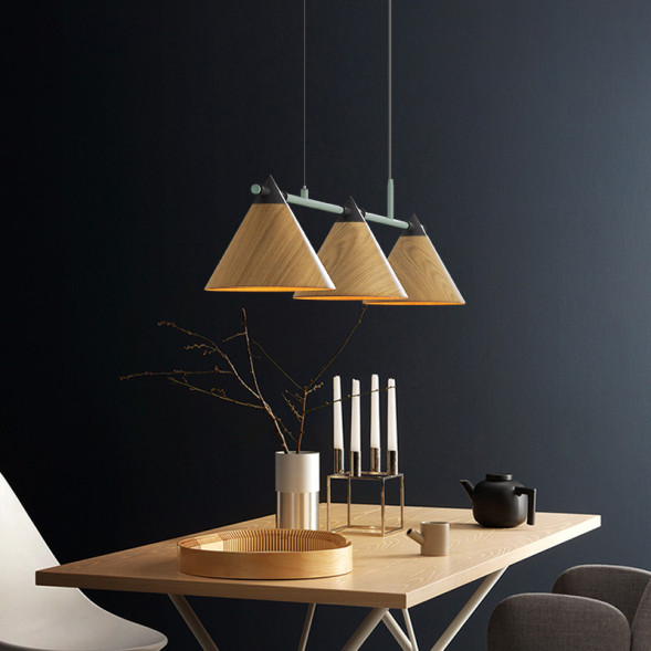 Подвесной Реечный Светильник Cone 4 Оранжевый