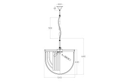 Люстра изящная стекло (хром) 20MD3279-6