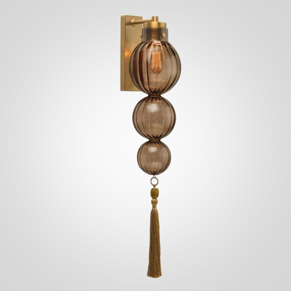 Бра Heathfield Lighting - Medina Wall Brass/Amber