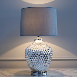 Лампа настольная плафон синий 22-88017