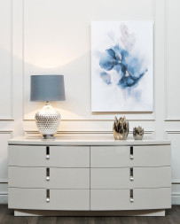 Лампа настольная плафон синий 22-88017