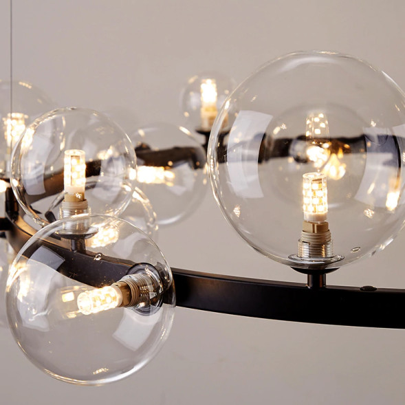 Люстра Delight Collection 8828P/L black/clear