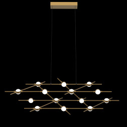 Люстра Delight Collection Molecular 14 black/gold