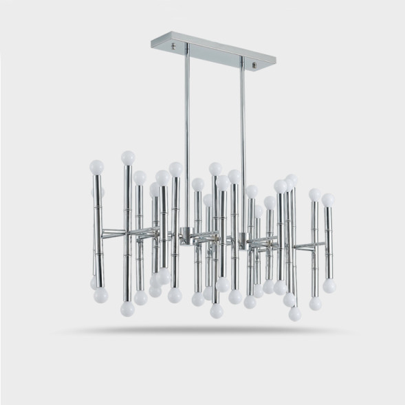 Подвесная Рядная Люстра Consta Хром