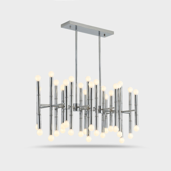 Подвесная Рядная Люстра Consta Хром