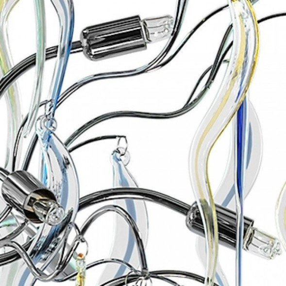 Люстра С Разноцветными Стеклянными Подвесками Keori