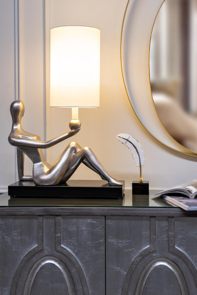 Лампа настольная &quot;Рекамье&quot; (бежевый плафон) ART-4441-LM1