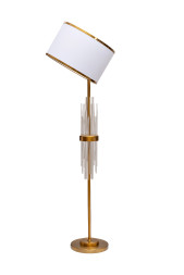 Торшер металлический со стеклянным декором K2CPF-07249