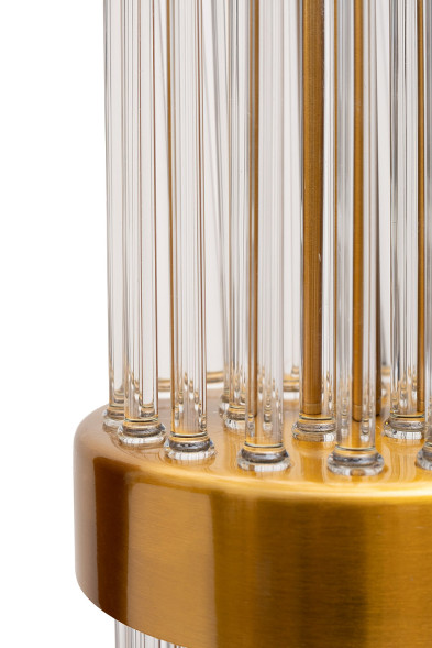 Торшер металлический со стеклянным декором K2CPF-07249