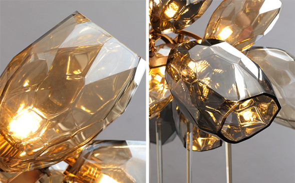 Люстра Delight Collection 8898P/AL gold/smoky