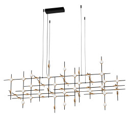 Люстра Delight Collection Molecular 55 black/gold