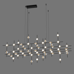 Люстра Delight Collection Molecular 55 black/gold