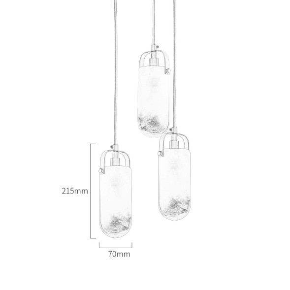 Подвесной светильник Delight Collection MT9056-3H brass