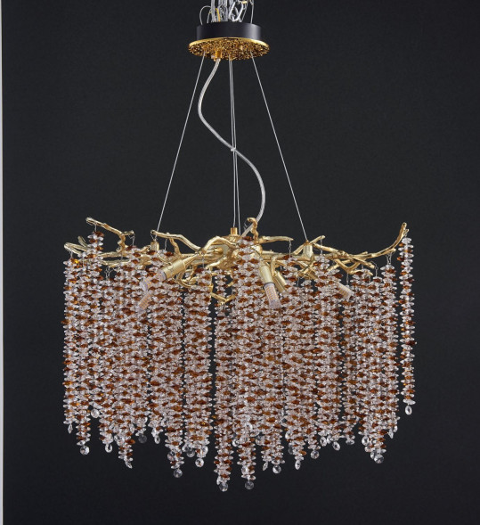 Люстра Coral Crystals Round Copper II Color D100