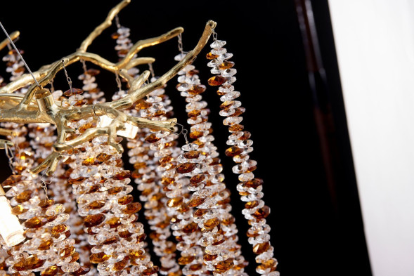 Люстра Coral Crystals Round Copper II Color D100