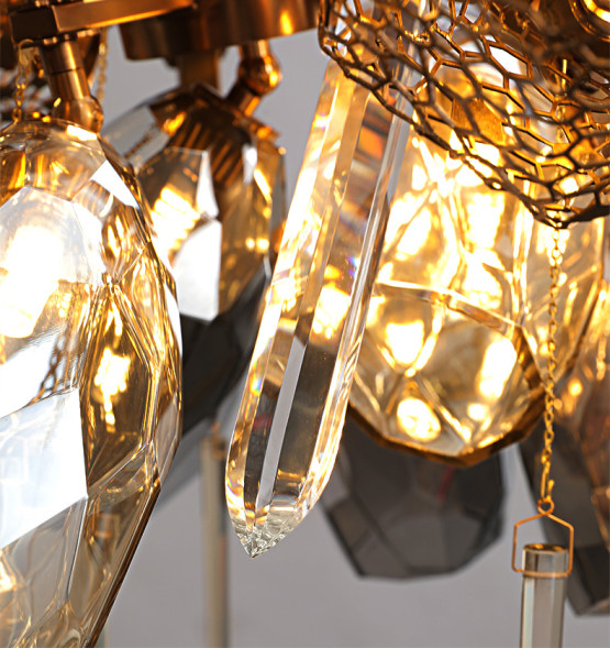 Люстра Delight Collection 8898P/AS gold/smoky