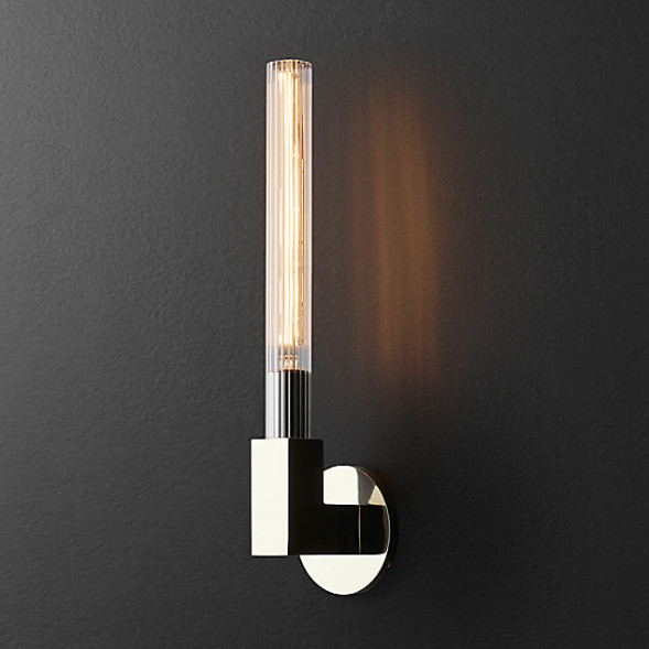 Бра Rh Cannelle Wall Lamp Single Sconces Chrome