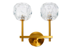 Бра DECO латунь с 2мя стеклянными плафонами K2KR0934W-2