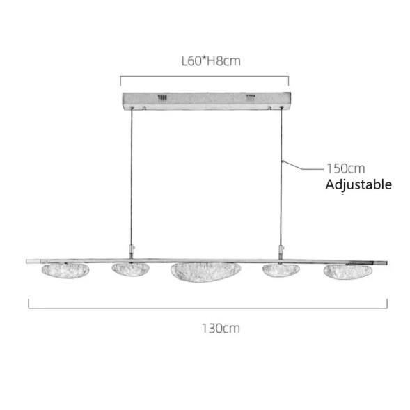Подвесной светильник Delight Collection MT9125-5HL pearl black