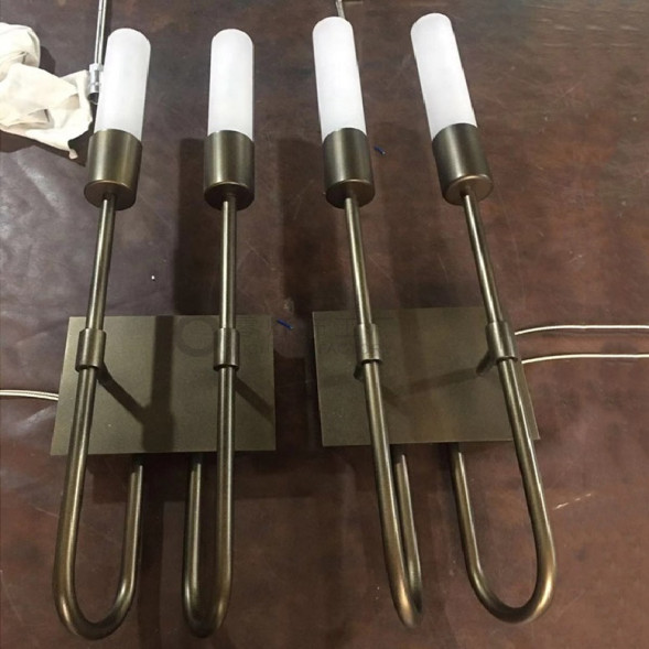 Настенный Светильник С Двумя Плафонами Цилиндрической Формы Simona Wall