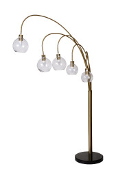 Торшер Grappolo латунь/стекло прозрачное 92EL-YG21102-5F