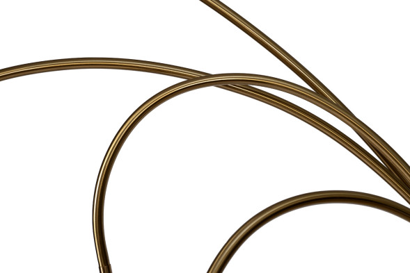 Торшер Grappolo латунь/стекло прозрачное 92EL-YG21102-5F