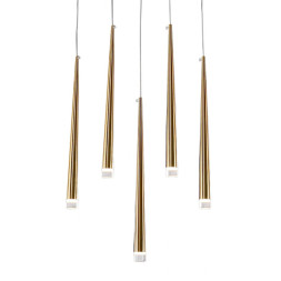 Подвесной светильник Delight Collection Aquitaine 5 gold