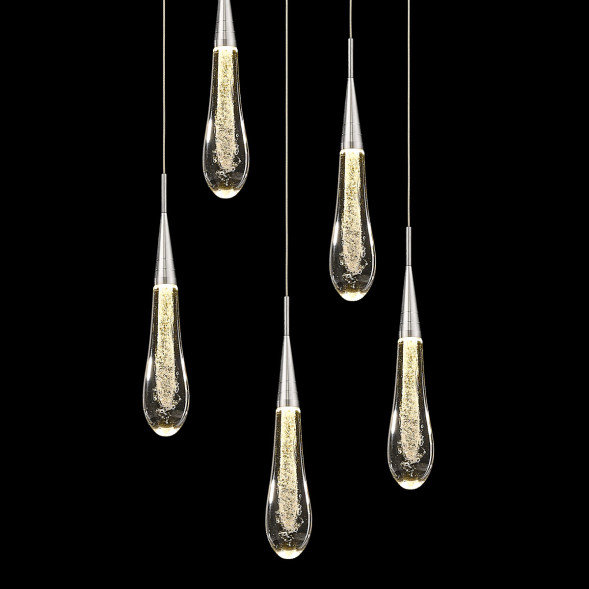 Подвесной светильник Delight Collection Pour 5 silver