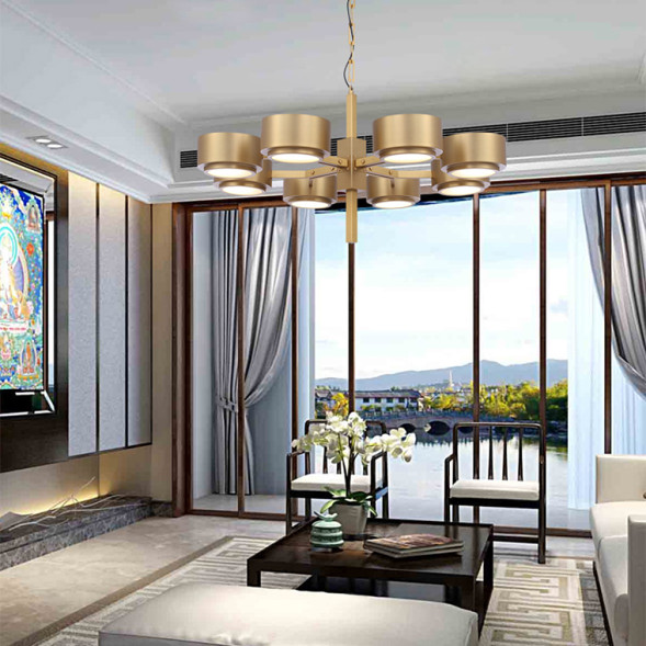 Подвесная Люстра Hans-Agne Jakobsson Large Brass Chandelier For Markaryd In Sweden 6