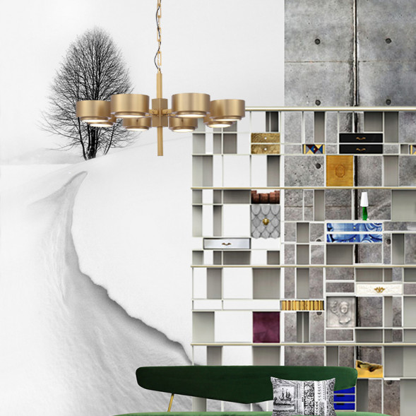 Подвесная Люстра Hans-Agne Jakobsson Large Brass Chandelier For Markaryd In Sweden 6