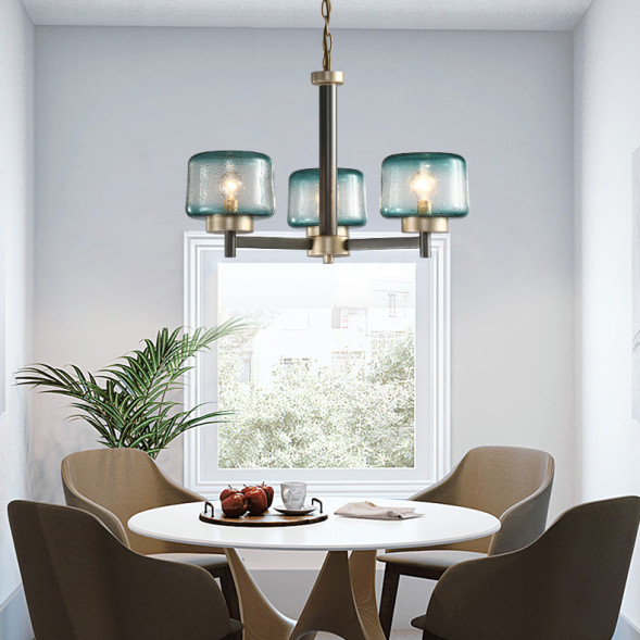 Подвесная Люстра Pot D70 6 Lamps Blue