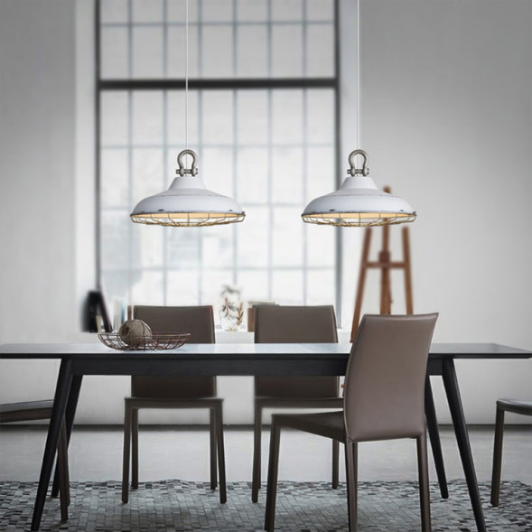 Подвесной Лофт Светильник Smм Белый