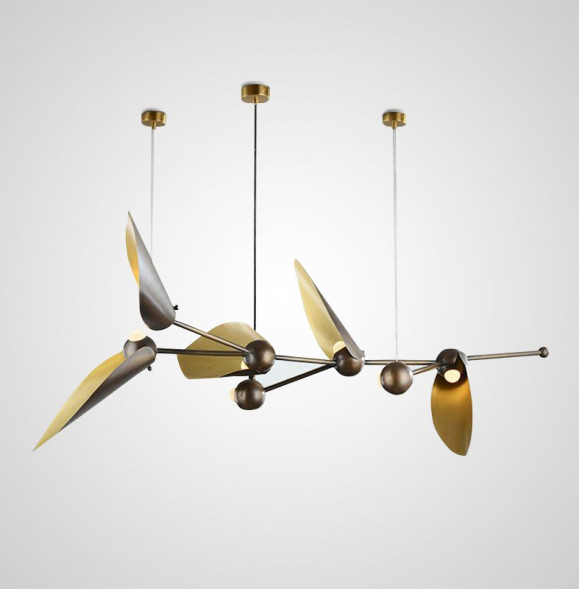 Подвесная Люстра Lavra A7 Латунь+Мокоо