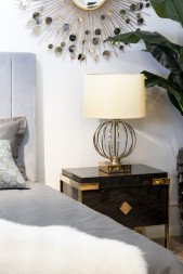 Настольная лампа золотая 22-86949