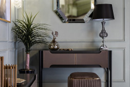 Лампа настольная (черный абажур) 22-87454