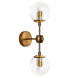 Бра Modo Sconce 2 Globes Gold