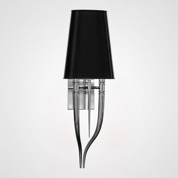 Настенный Светильник Crystal Light Brunilde Ipe Cavalli H92 Silver/Black
