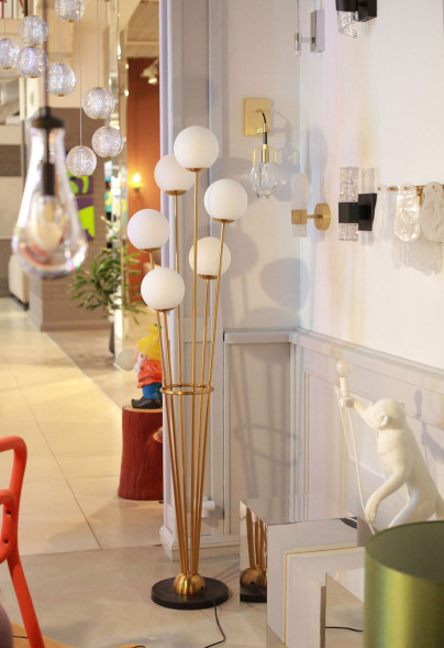 Торшер Delight Collection Tortora brass