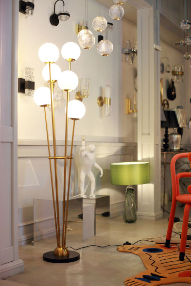 Торшер Delight Collection Tortora brass