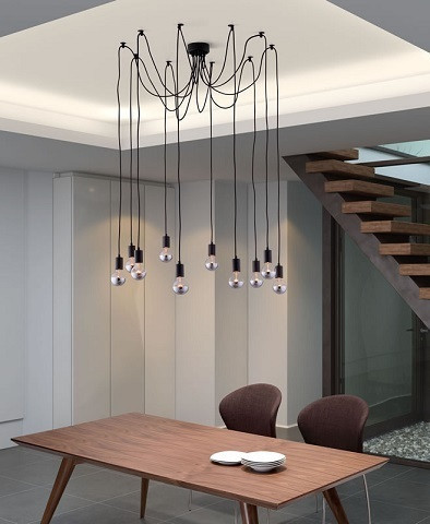 Люстра Edison 10 плафонов